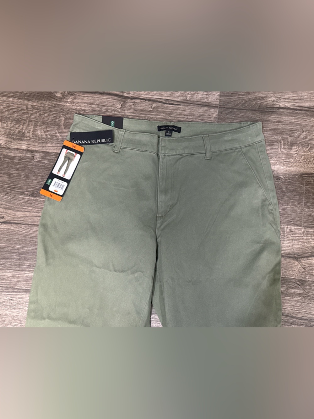 Banana Republic Women’s Olive Green Chino Pants Size 16 NWT - Picture 4 of 7